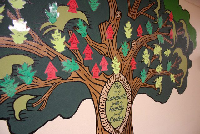 Success Tree Mural with Achievements at Lambuth Family Center