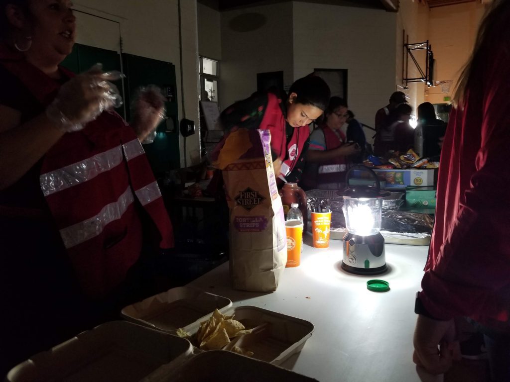 EDS Volunteers Prepare Food